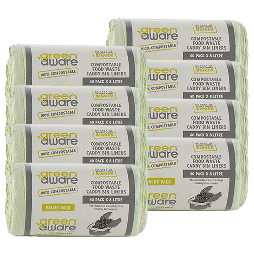 Levně Sáčky na odpadky Bio Kompostovatelné Kuchyňské organické odpadky 8L 320 Ks