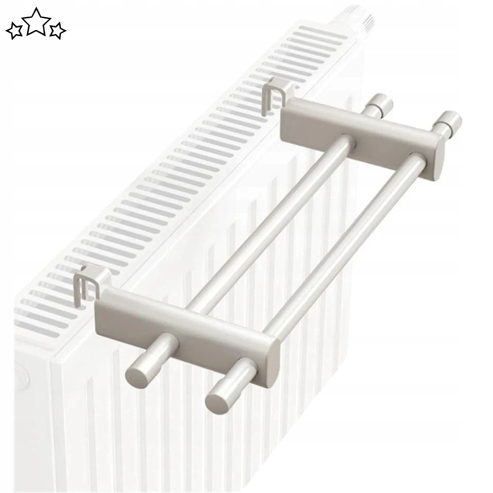 Levně Sušák Na Radiátor 50 CM 2 Nastavitelné Tyče Bílá 0.3-2 M Do Obývacího Pokoje Domácí