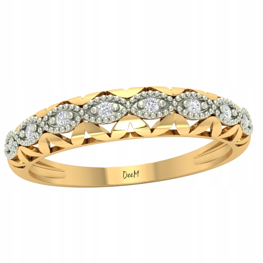 Zlatý Prstýnek Vysoký Zaoblelený Au 585