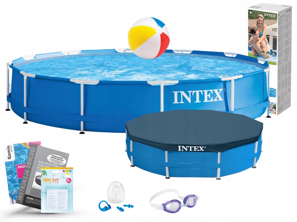 

Basen Ogrodowy Intex Stelażowy 366x76 Pokrywa