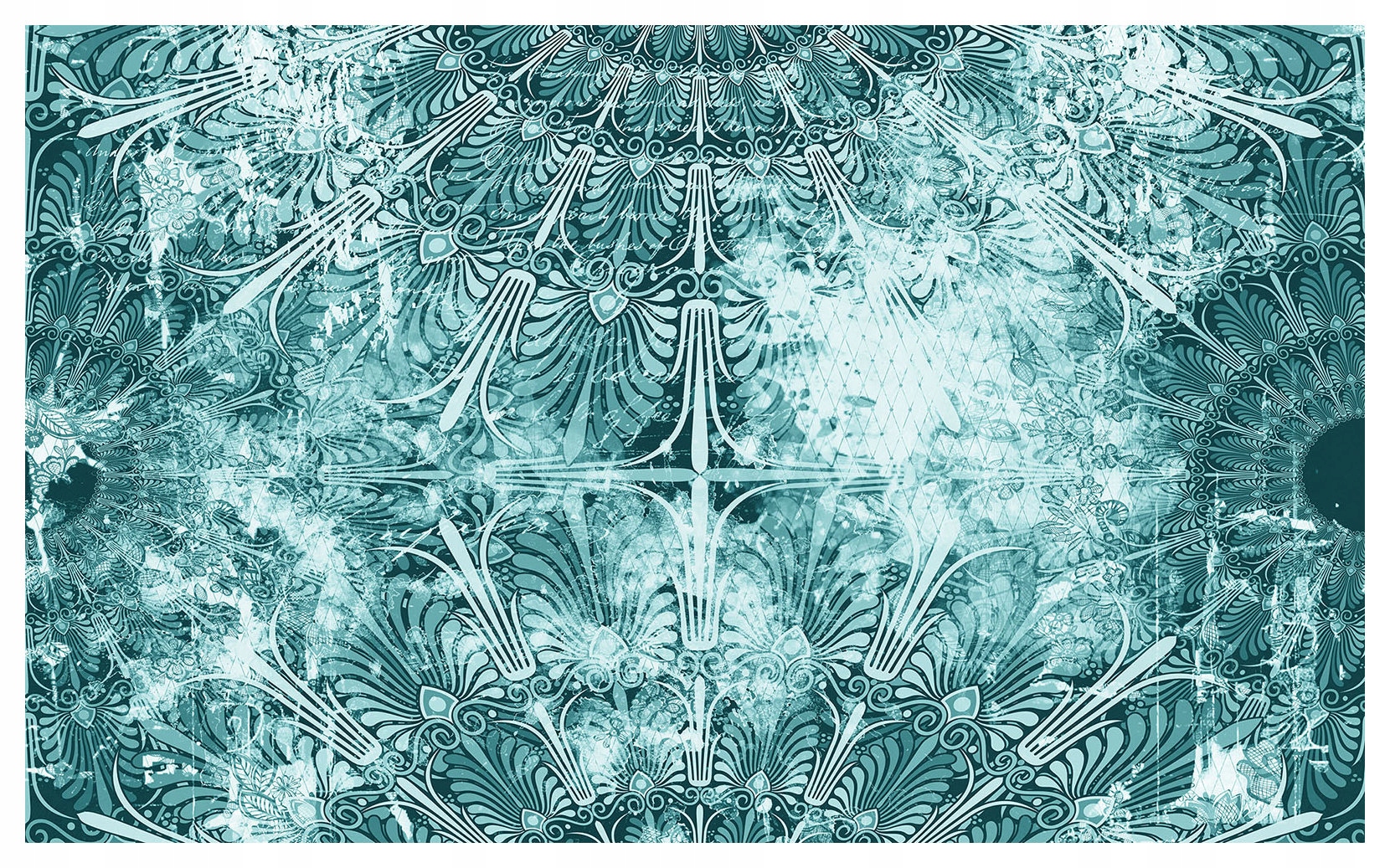 Vliesová fototapeta Modrá Symetria Vintage Ornament 368x254 lepidlo