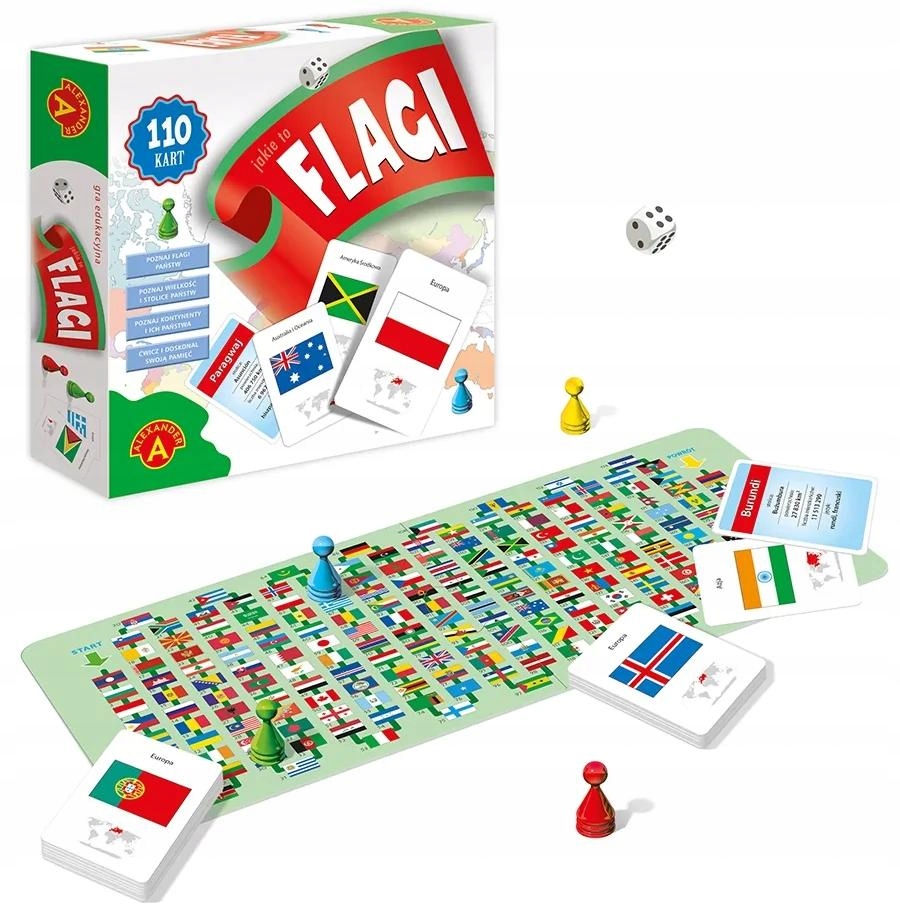 JAKIE TO FLAGI? Gra edukacyjna Wiek 7+