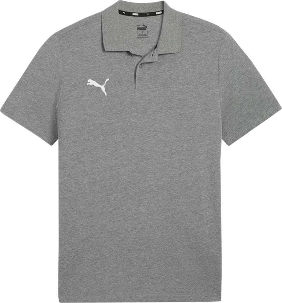 Tričko Pánské Puma Team Goal Casuals Polo Šedé 658605 33 vel. S