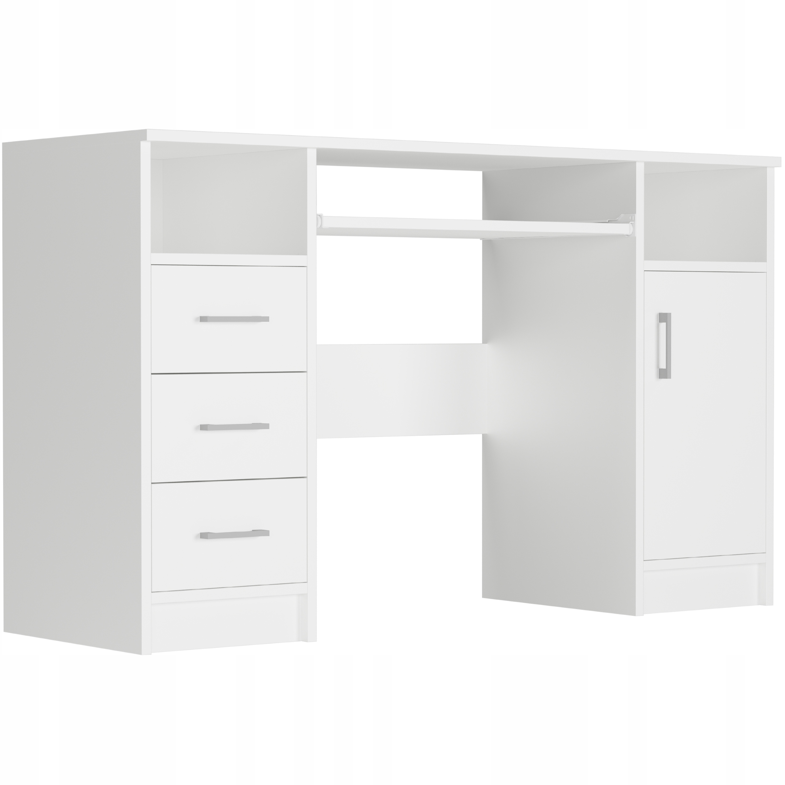 Biurko komputerowe stolik 124cm białe duże N11