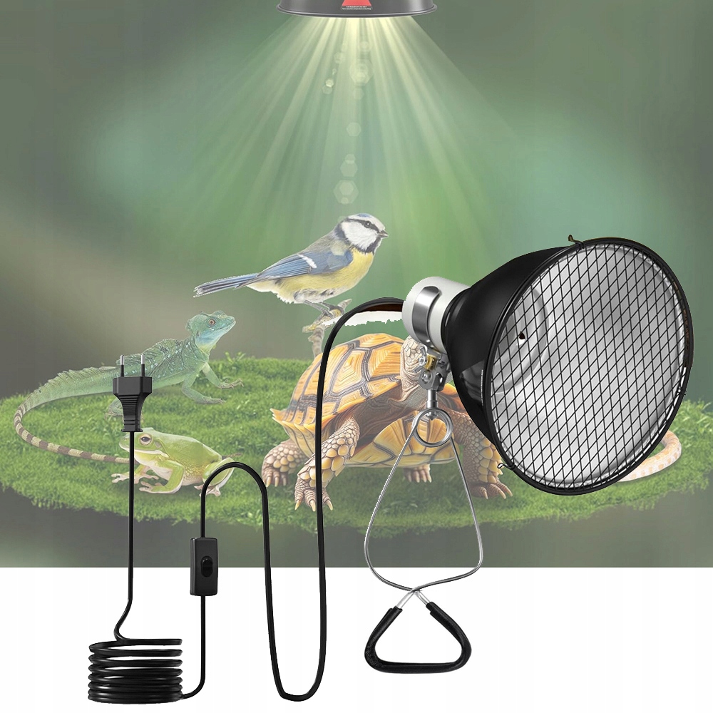 Želví topné lampy, Reflektorová lampa Zásuvka Terarijní lampy E27