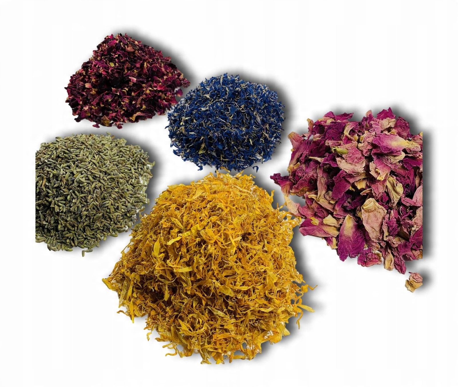 

Zestaw 5 suszonych naturalnych kwiatow