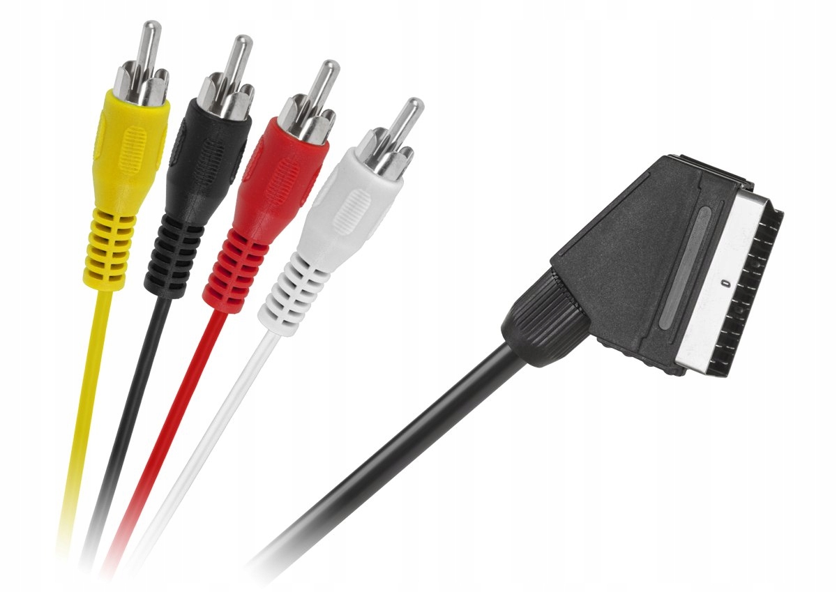 Kabel Lechpol KPO2710-1,5 SCART (Euro) - 4x RCA (cinch) 1,5 m