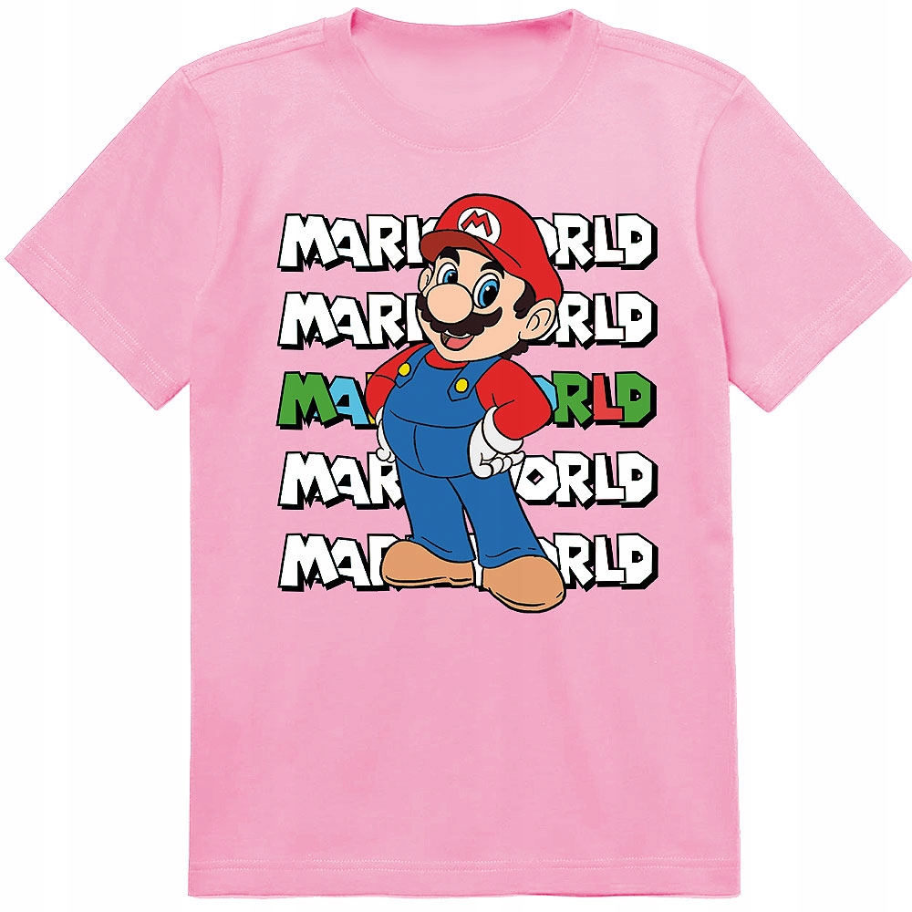 ZESTAW 3W1 KOSZULKA DLA DZIECI TATUAŻE NAKLEJKI SUPER MARIO BROS 164 JAKOŚĆ Rozmiar XL