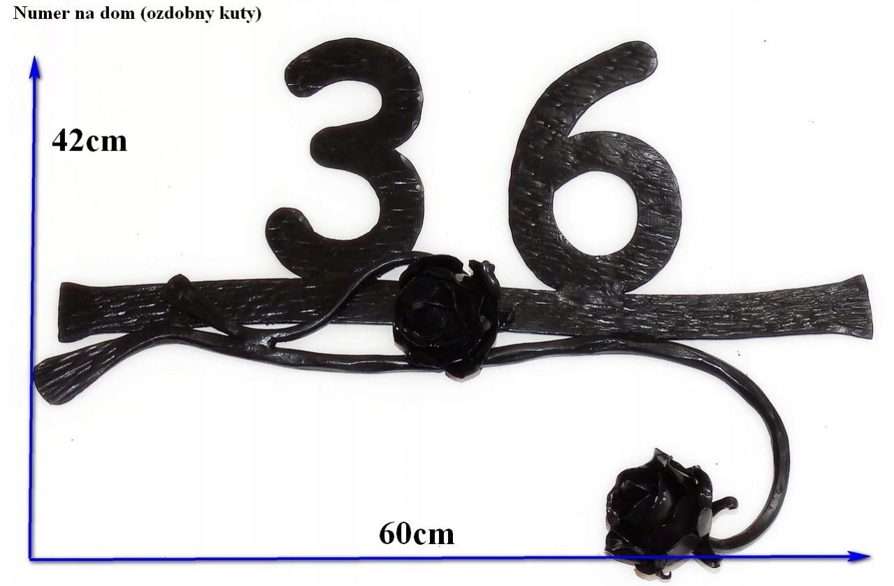 Numer na dom ozdobny kuty