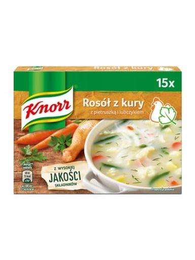 Levně 10 x Slepičí vývar s petrželkou a libečkem Knorr 60 g