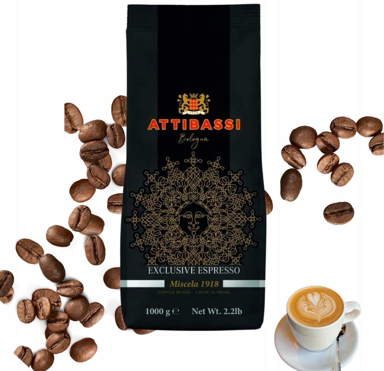 Kawa ziarnista Attibassi Exclusive Espresso 1918 1KG