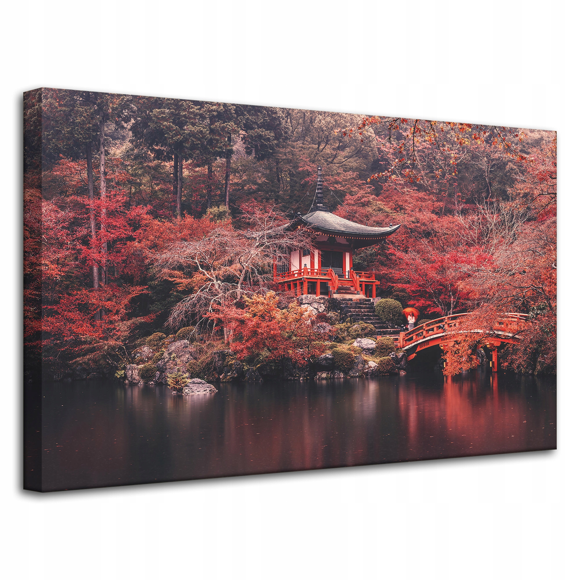 Obraz na plátně Stromy Barevné Japonský styl Klid 80x50 cm