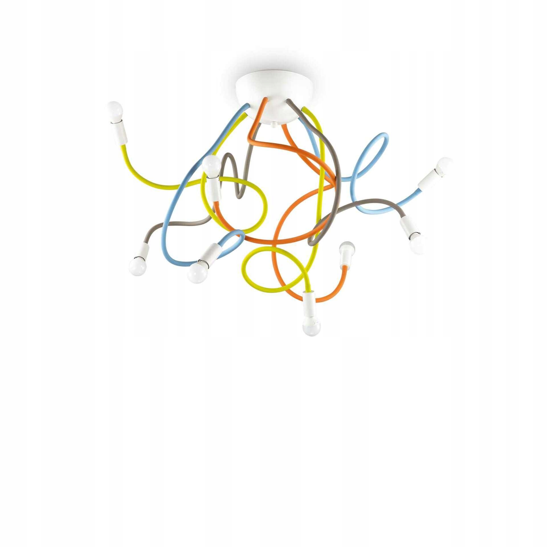 Stropné svietidlo Ideal Lux Multiflex PL8 color E14 8x40W 800mm