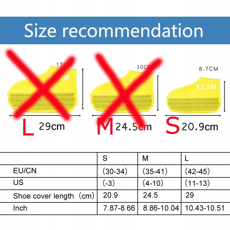 PRZECIWDESZCZOWE NAKŁADKI NA BUTY OCHRANIACZE S Model SC4795