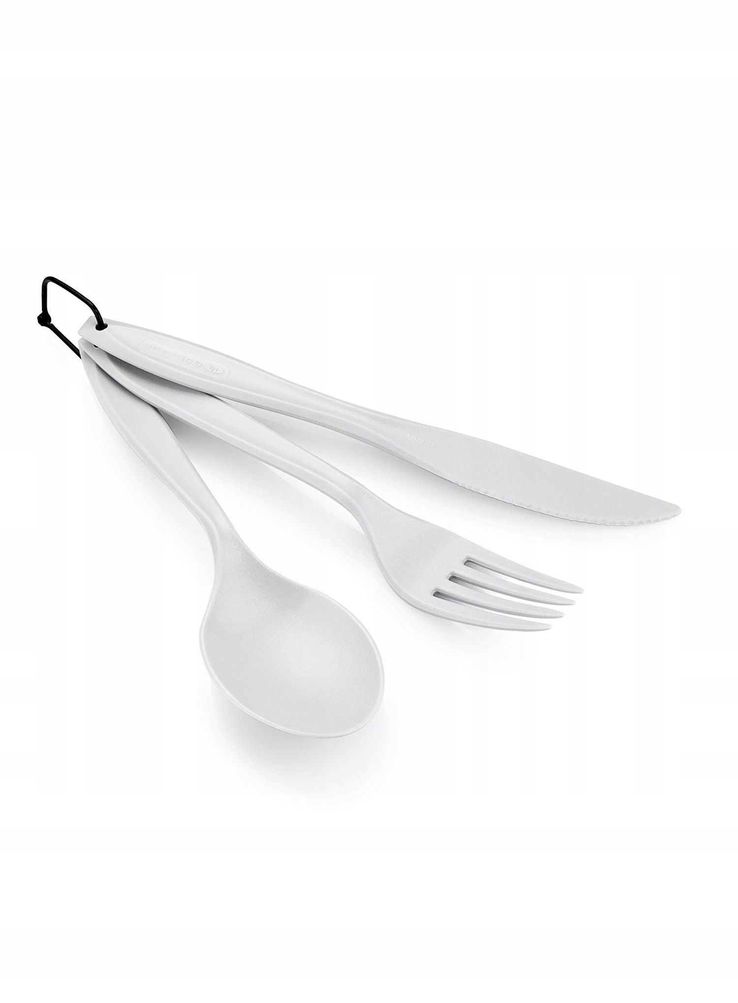 Sztućce turystyczne Gsi Outdoors 3 Pc Ring Cutlery Set Eggshell