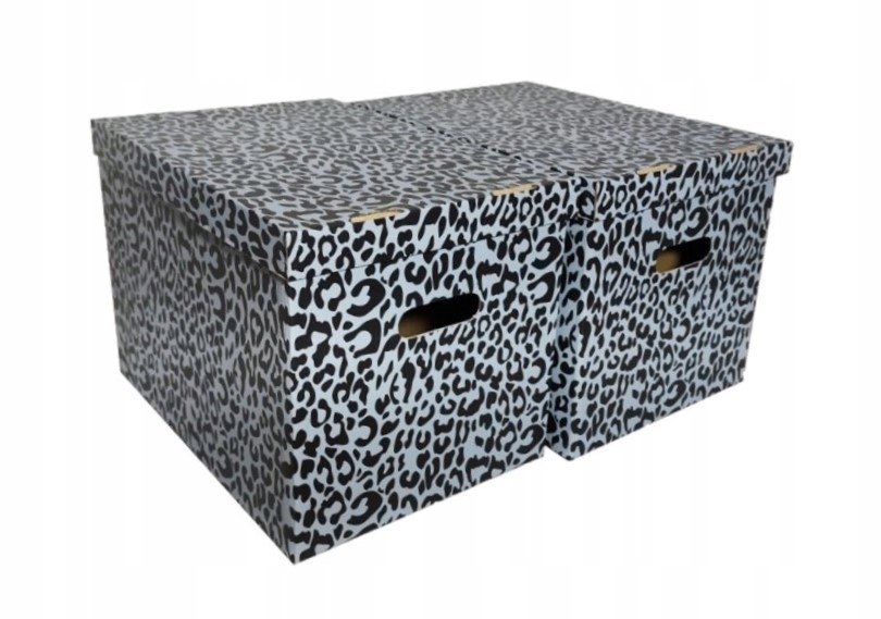 

Pudełko Kartonowe Dekoracyjne 2szt XXL Panterka Sz