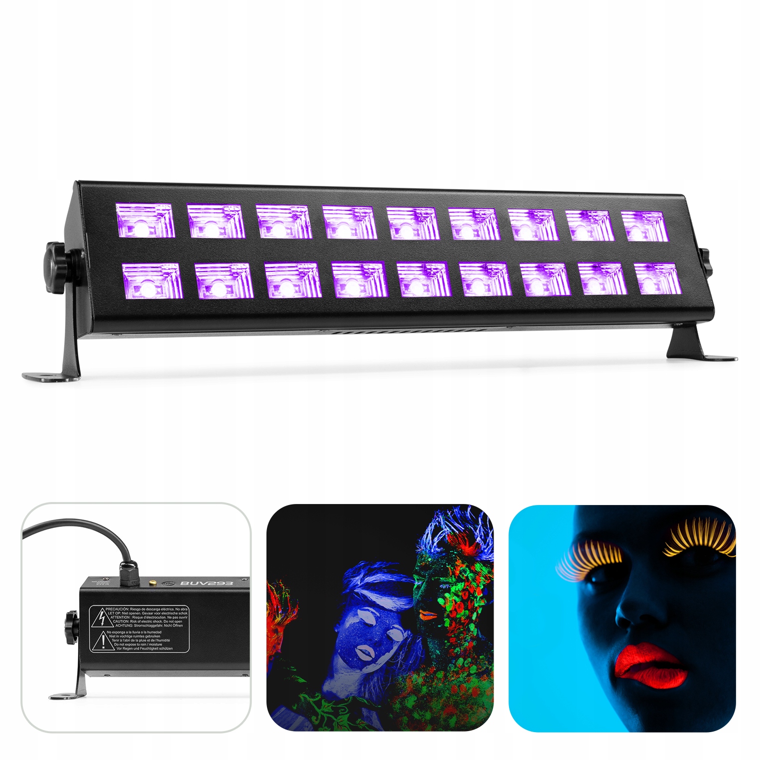 

Belka listwa ultrafiolet 18x 3W diod Led P&p