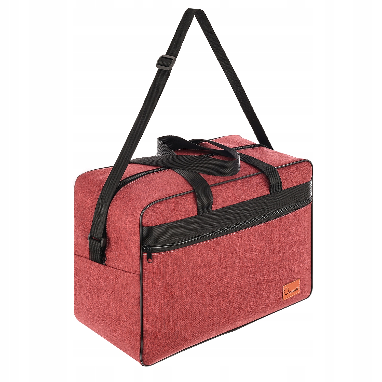 Torba Do Samolotu Prosta Podróżna Bagaż Podręczny 40X20X25 CM Bordowa