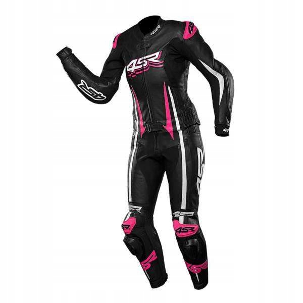 Женский комбинезон мото кожа 4SR RR LADY PINK r. 34