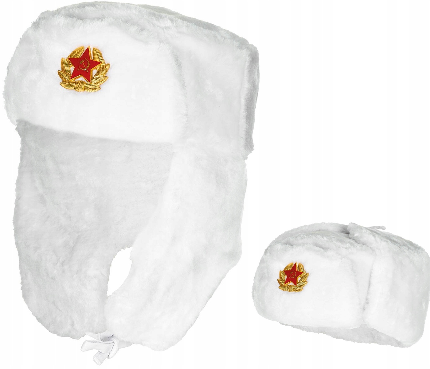 Teplá Čepice Ušatka Ruská Mfh Bílá Xs