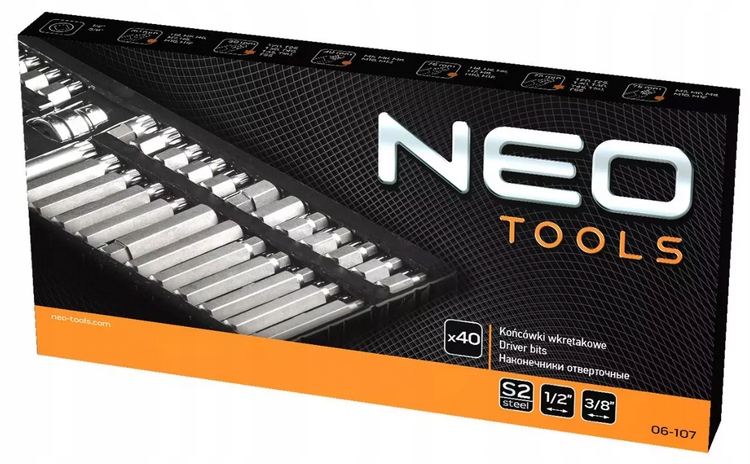 ZESTAW KLUCZE TORX SPLINE HEX IMBUS x40 NEO 06-107 EAN (GTIN) 5907558414424