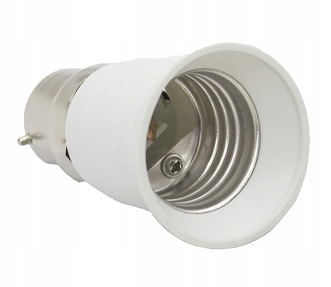 

Adapter żarówki B22 na E27 przejściówka Eng Pl