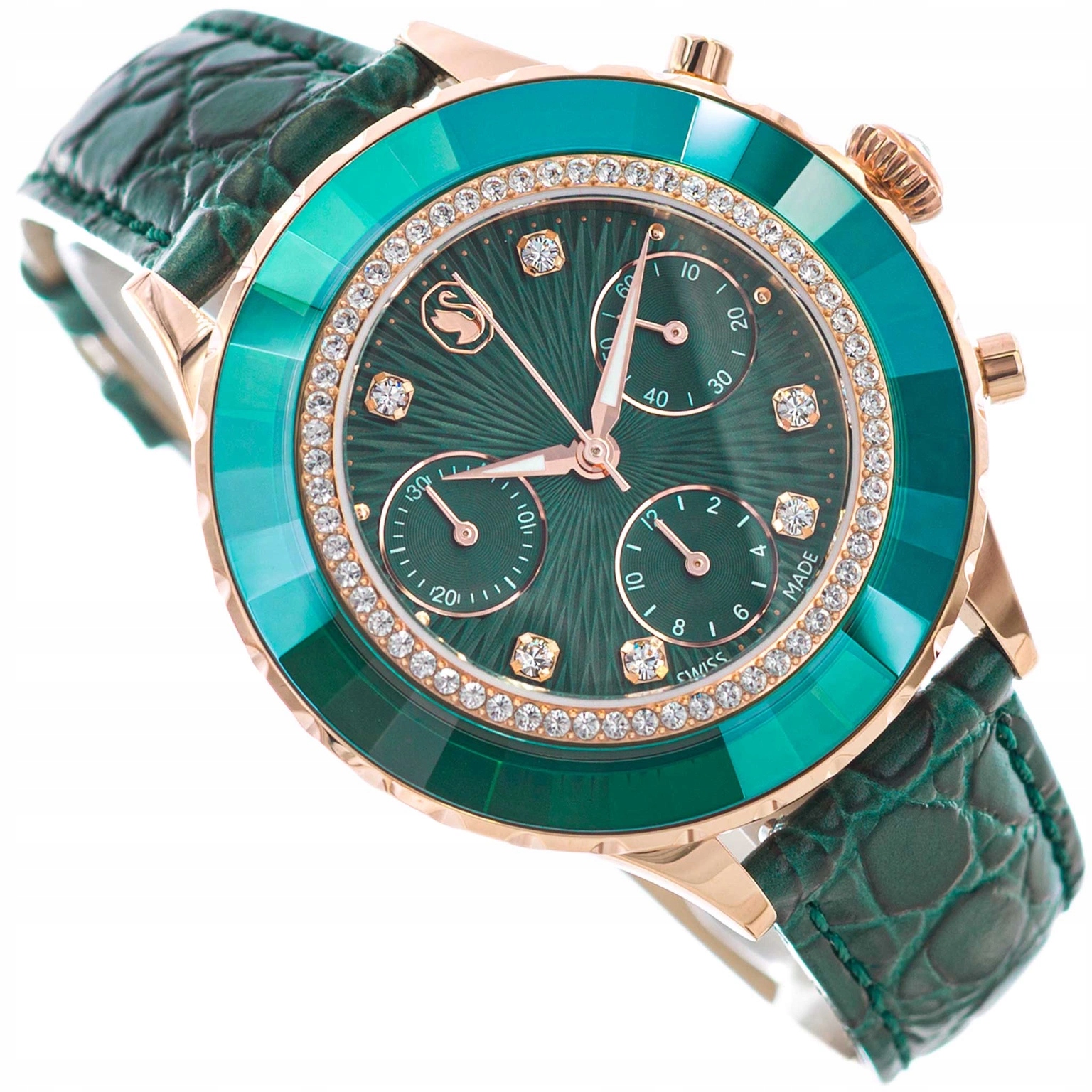 Dámské Hodinky Swarovski 5672931 Octea Chrono S Originálním Glamour Řemínkem