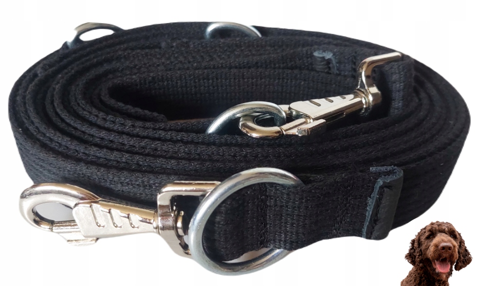 Levně Vodítko pro psa 3/2,4/1,7 m Různé Barvy pro velkého psa