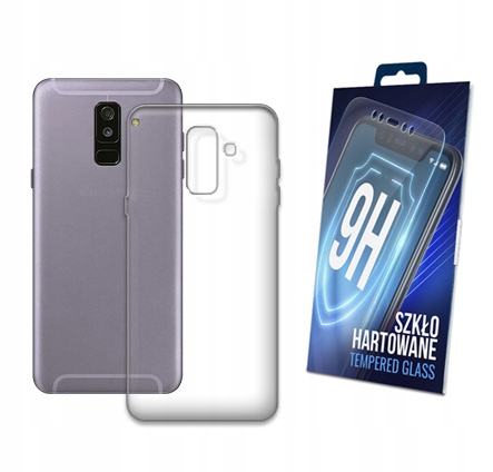 

Etui Silikonowe+szkło do Samsung Galaxy A6 Plus