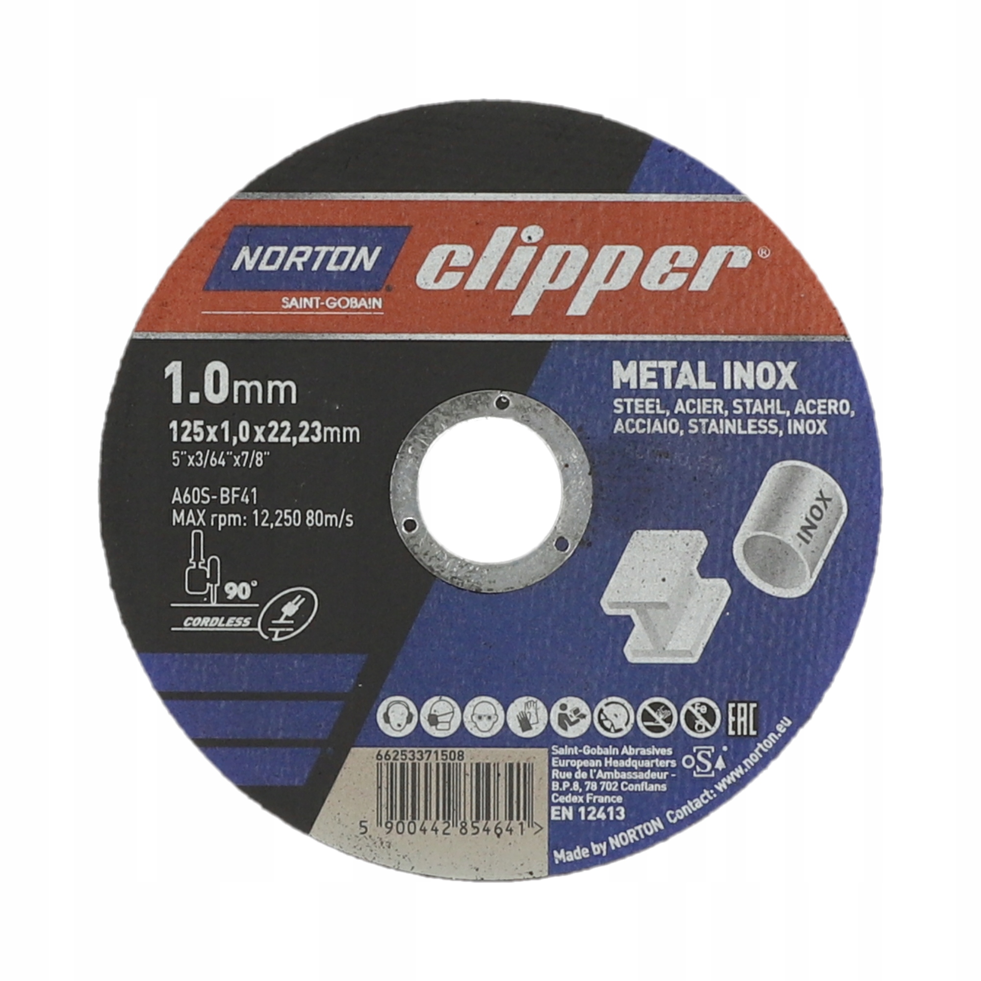 Tarcza Do Cięcia Metalu Clipper 125*1,0*22,2