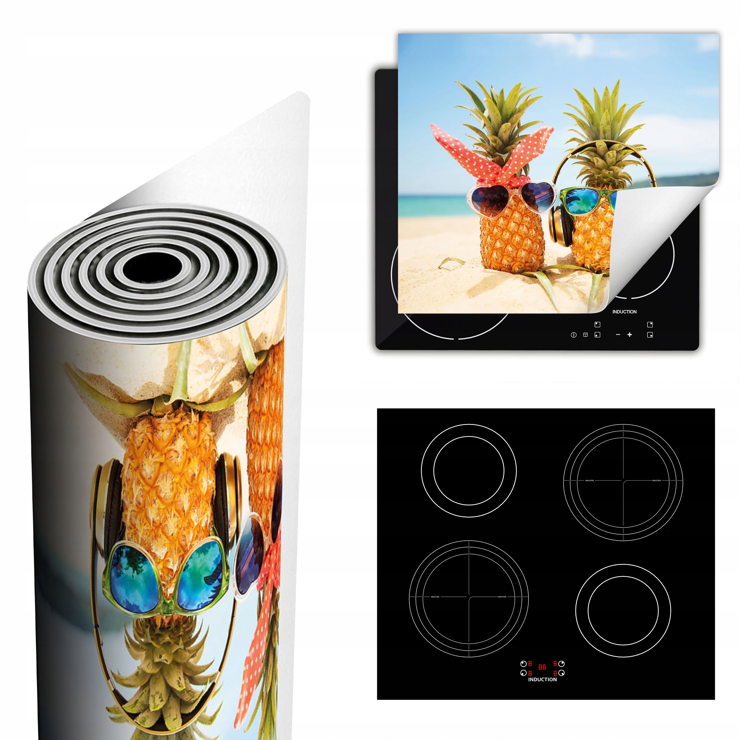 Ochranná Podložka Na Sporák Má Více Místa 60x52 Ananas pláž