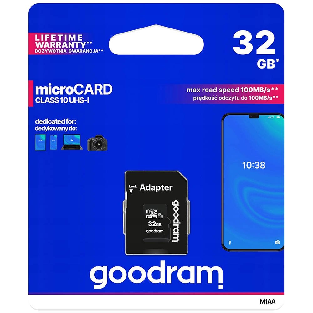 

Goodram Karta Pamięci 32 Gb Micro Sd Hc Class 10