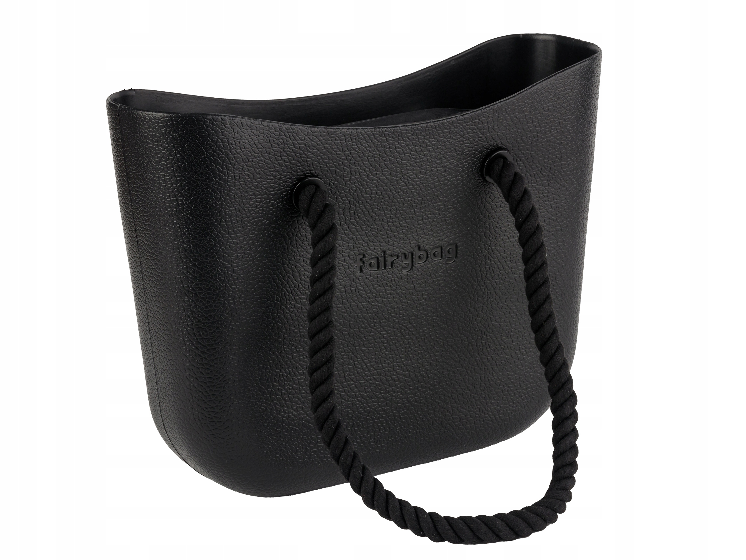 Torebka Torba Gumowa | Jelly Bag |Dwa zestawy rączek | Czarna Marka Fairy Bag