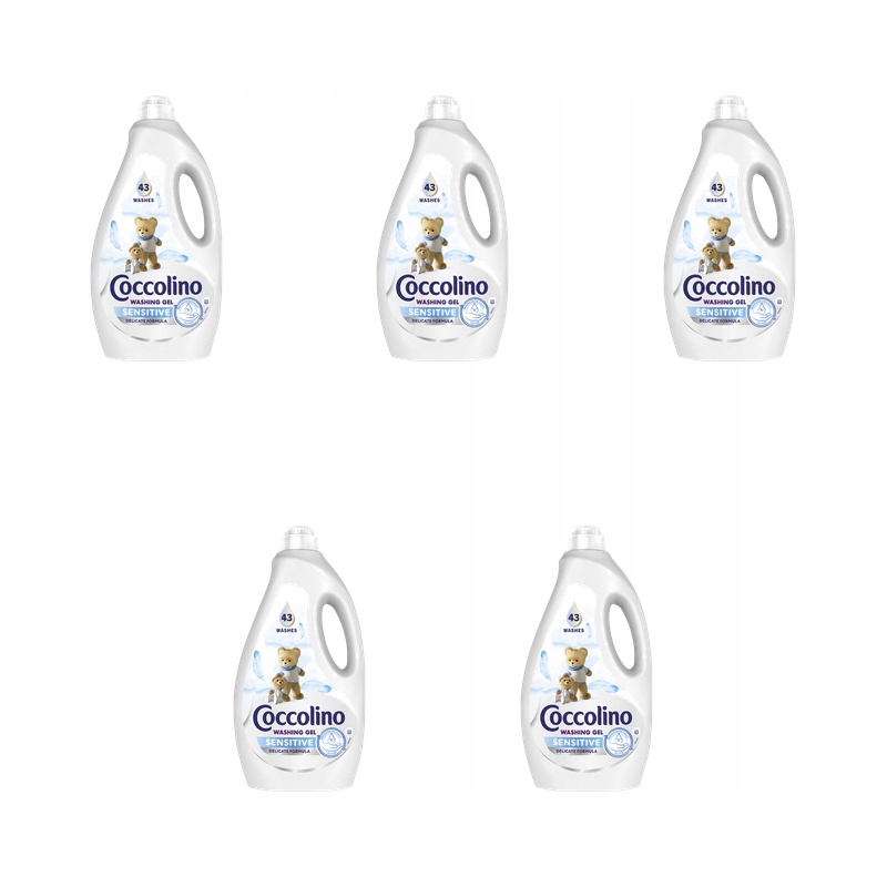 Coccolino Care Sensitive Gel na praní 1,72 l (43 praní) X5