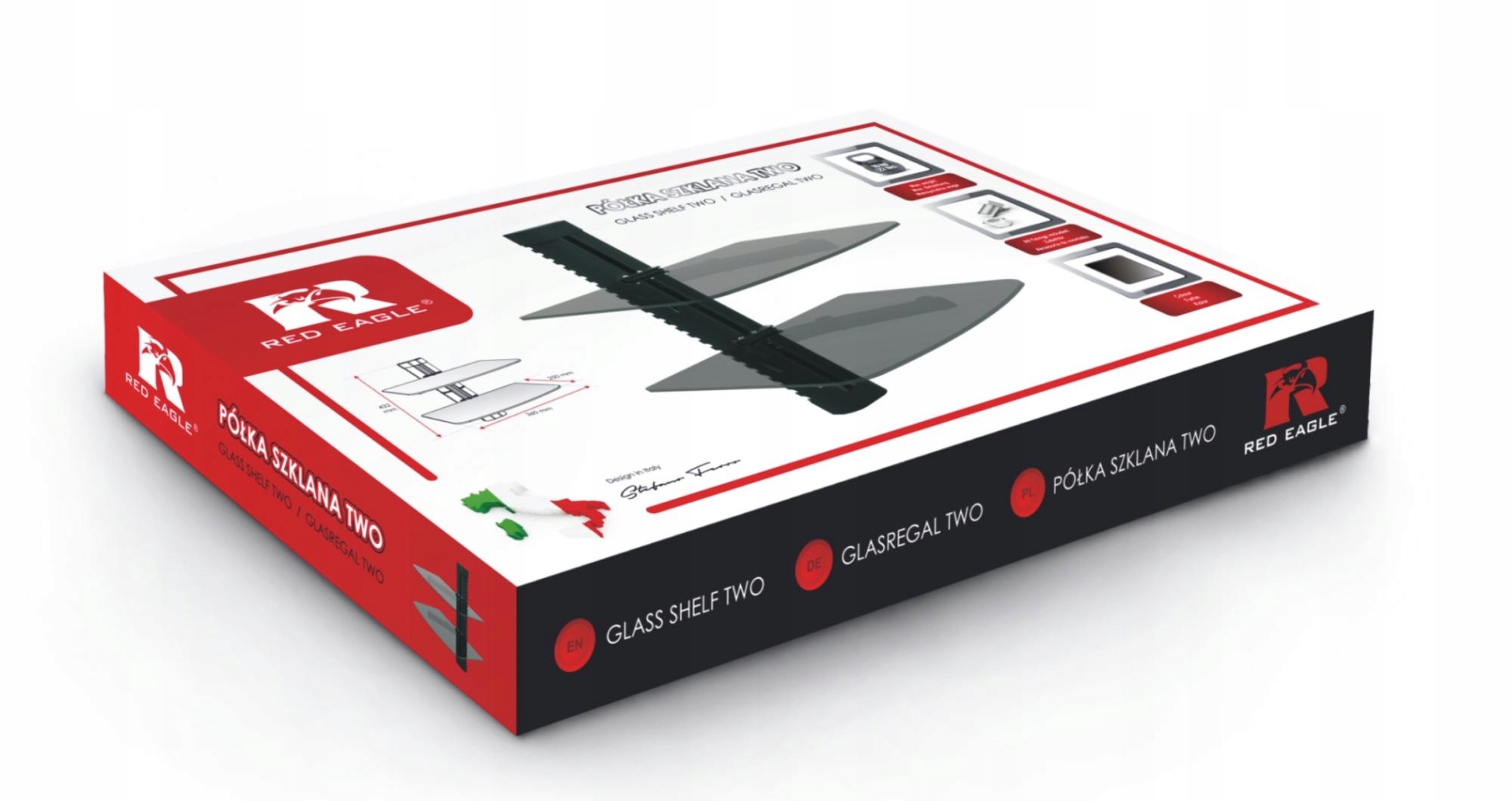 PÓŁKA ŚCIENNA SZKLANA TWO 360x250x432 Red Eagle DEKODER TUNER KONSOLA - Sklep, Opinie, Cena w Allegro.pl PÓŁKA ŚCIENNA SZKLANA TWO 360x250x432 Red Eagle DEKODER TUNER KONSOLA - Sklep, Opinie, Cena w Allegro.pl