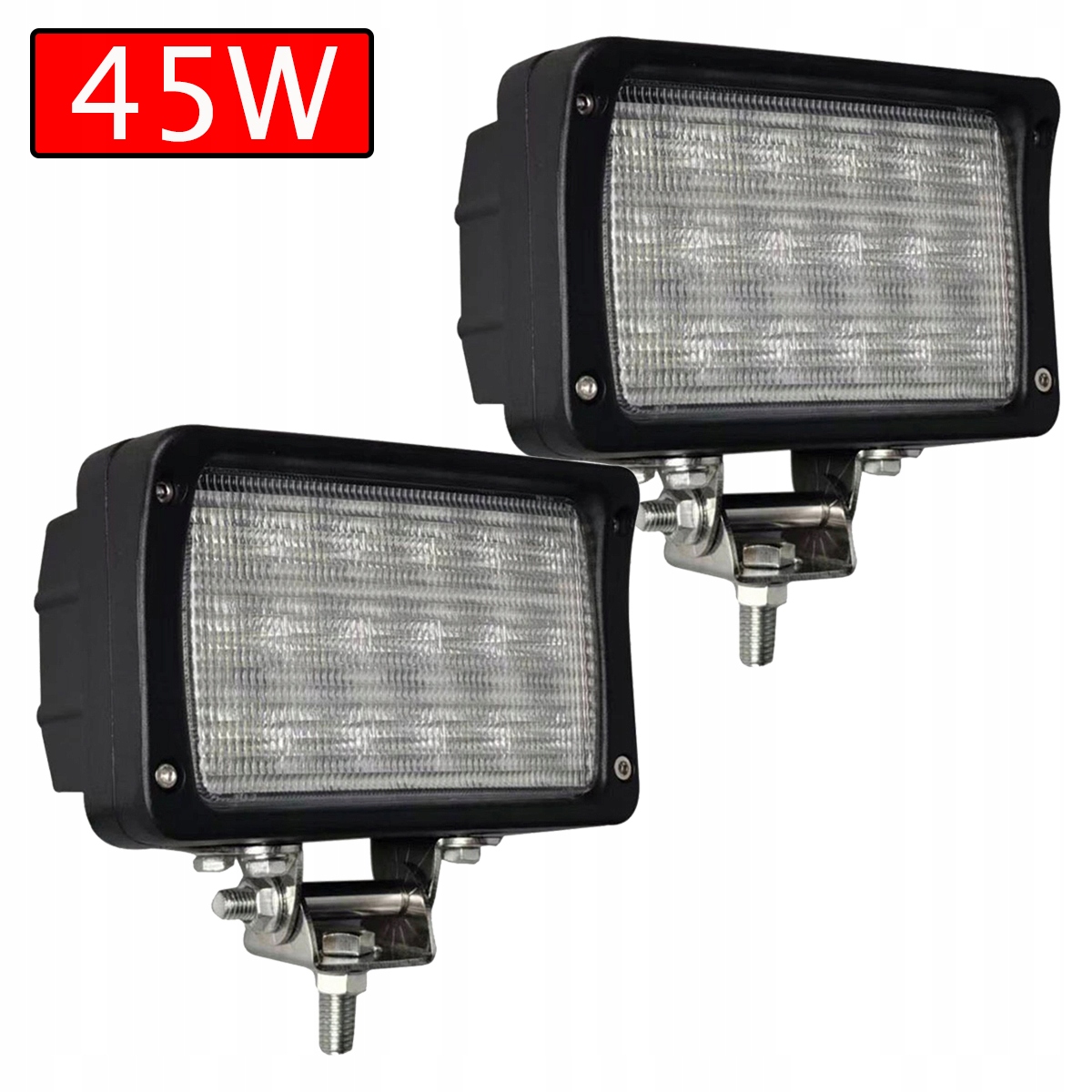 2KS Výkonná Led Pracovní Lampa 45W Automobilový Světlomet Reflektor 12V 24V