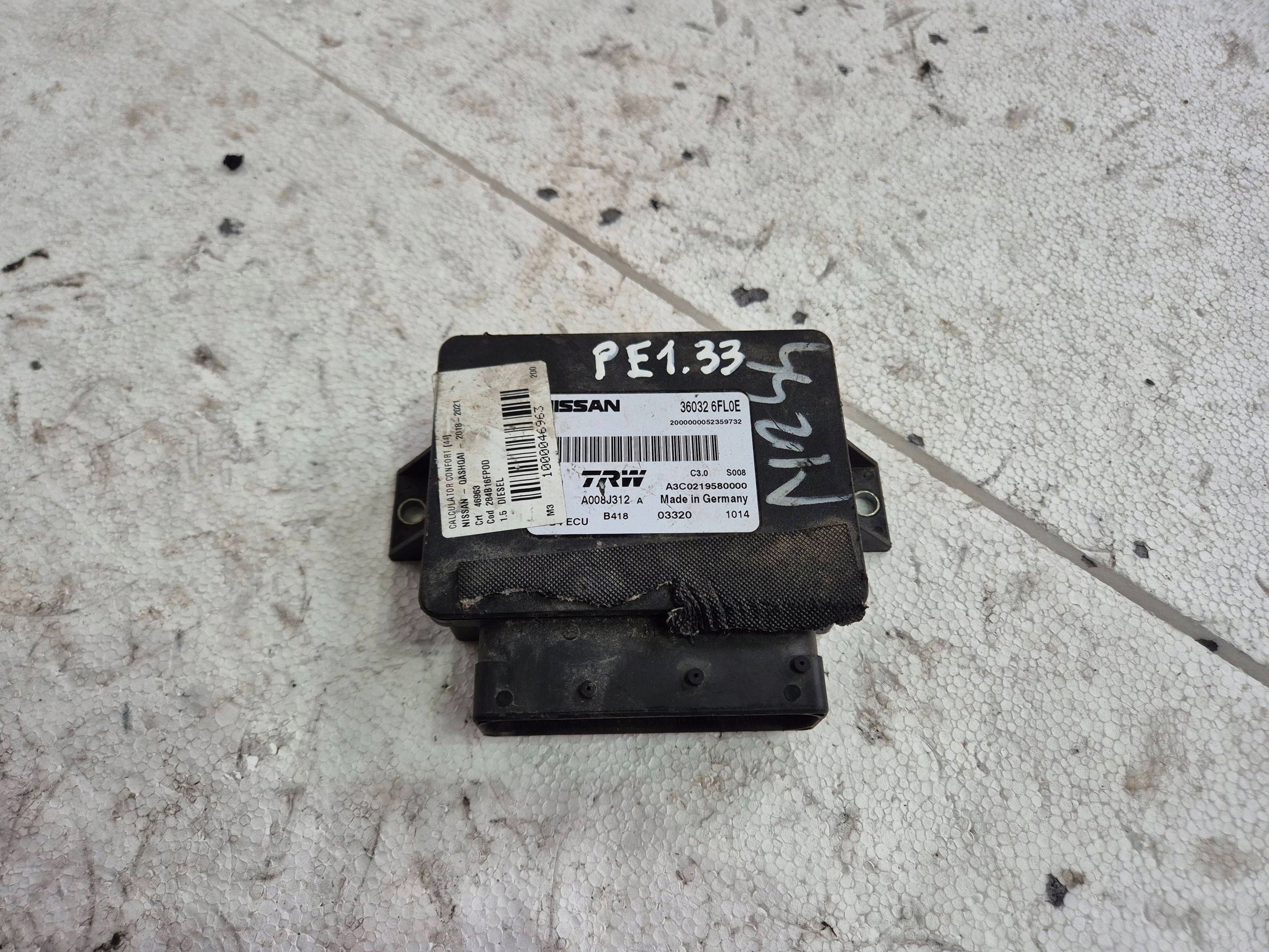 modulo parcheggio A2C53256601 Nissan Qashqai 1.5 D 18