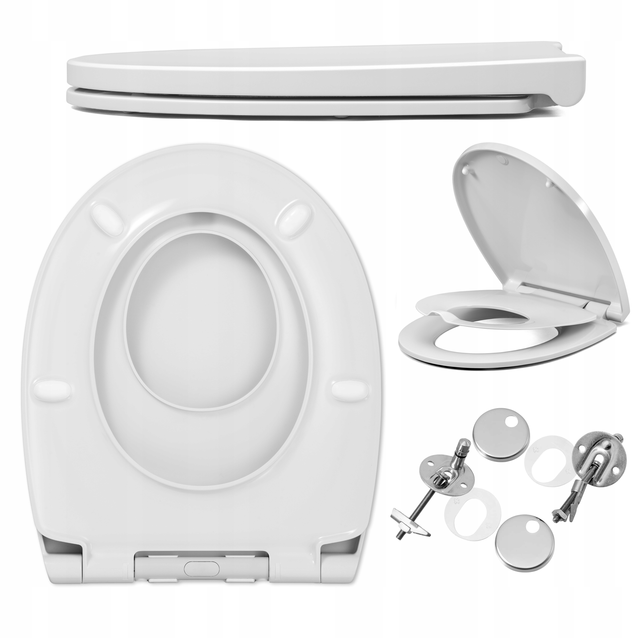 Wc sedátko Cersanit pro rodinné kolo, antibakteriální, pomalu padající