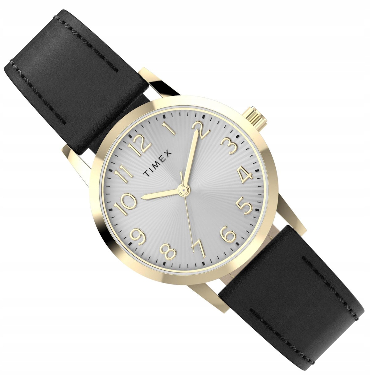 Zlaté Dámské Klasické Čitelné Hodinky Timex Na Řemínku TW2Y67200 Main Stree