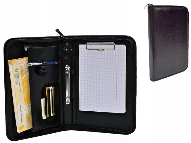 Mała aktówka mieści format A5 Teczka Biwuar SKÓRA Płeć mężczyzna