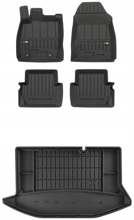 Sada 3D gumových koberců a vaničky Ford Fiesta Mk7 Hatchback 2008-2012
