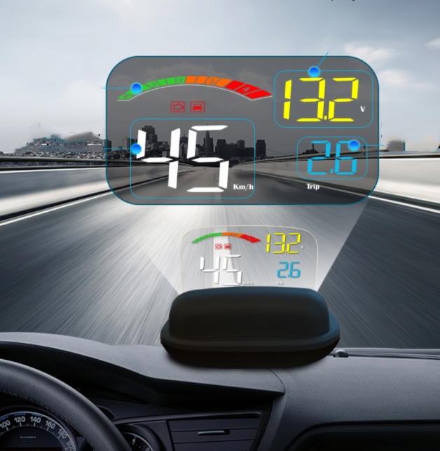 WYŚWIETLACZ PROJEKTOR LED LCD HUD OBD2 GPS C800 EAN (GTIN) 4037162331013