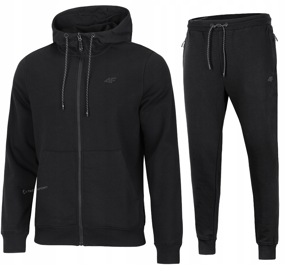 4F Męski Dres Bawełna Komplet Bluza Rozpinana Spodnie rozm XL