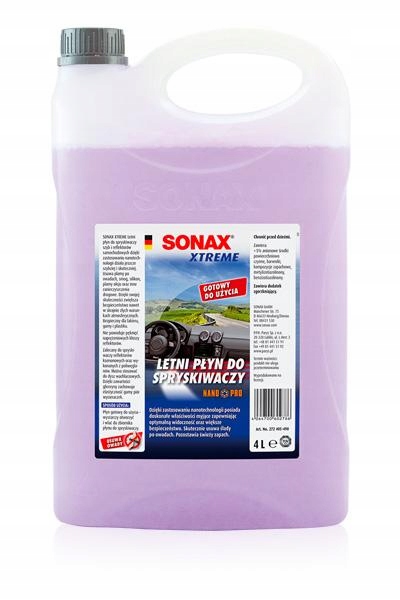 

Sonax Nano Pro Letni Płyn Do Spryskiwaczy 4L
