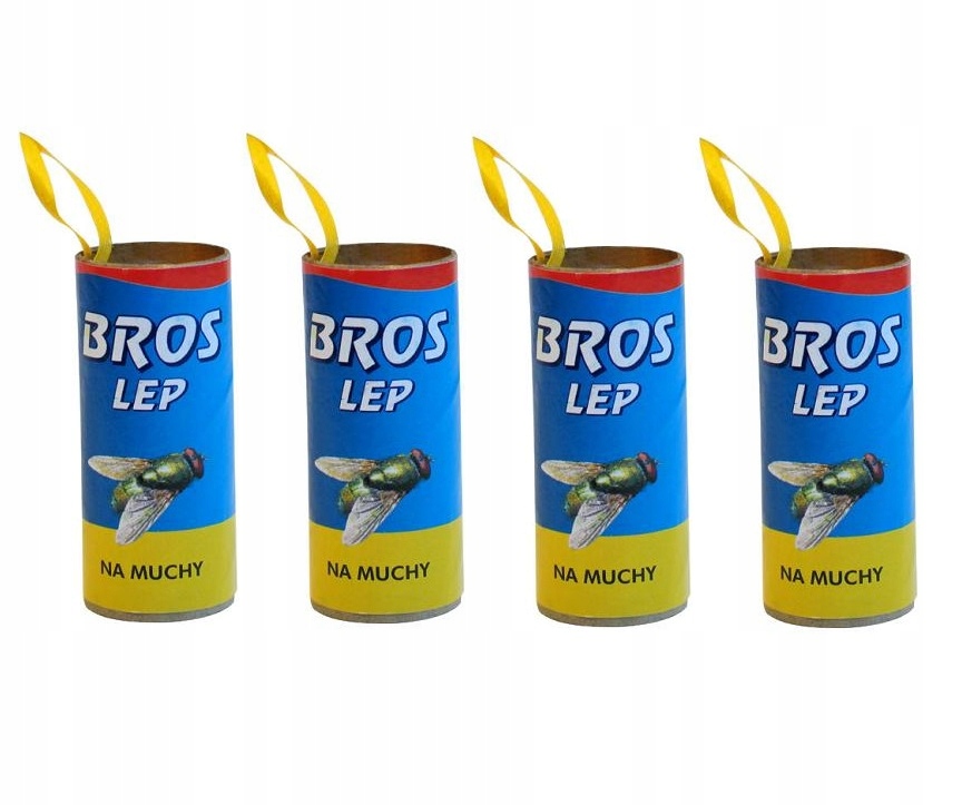 

4 x Lep Okrągły na Muchy --- Bros