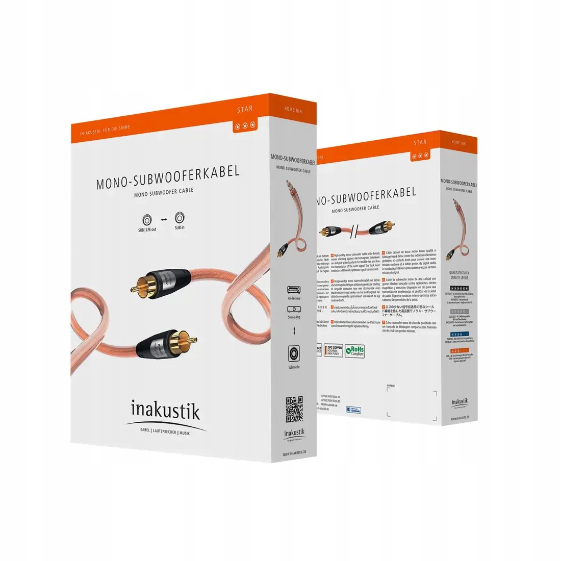 Кабель для сабвуфера IN-AKUSTIK STAR MONO SUB 3m