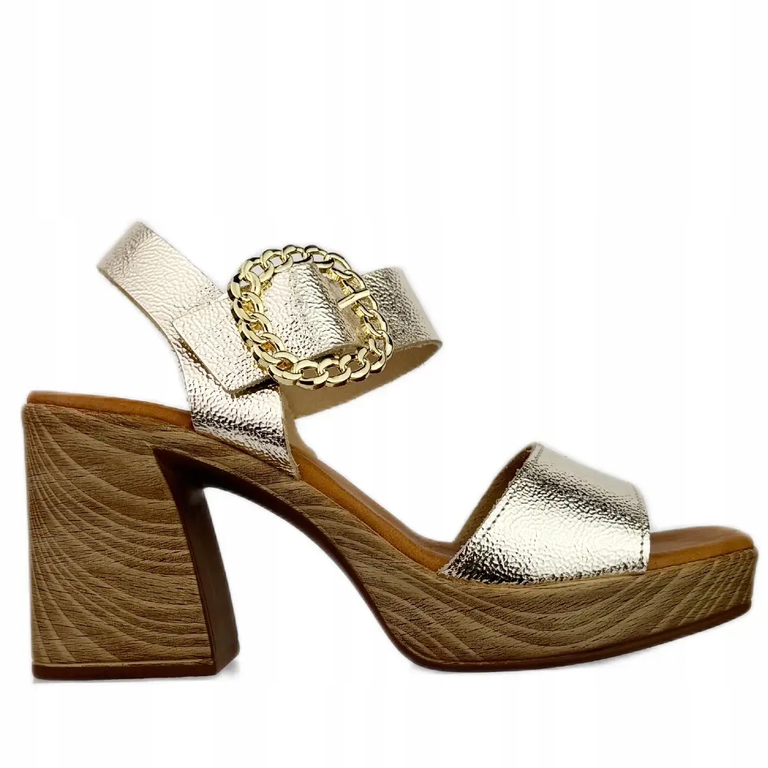 Dámské sandály Oh! My Sandals 5632 duna champan 37, zlaté