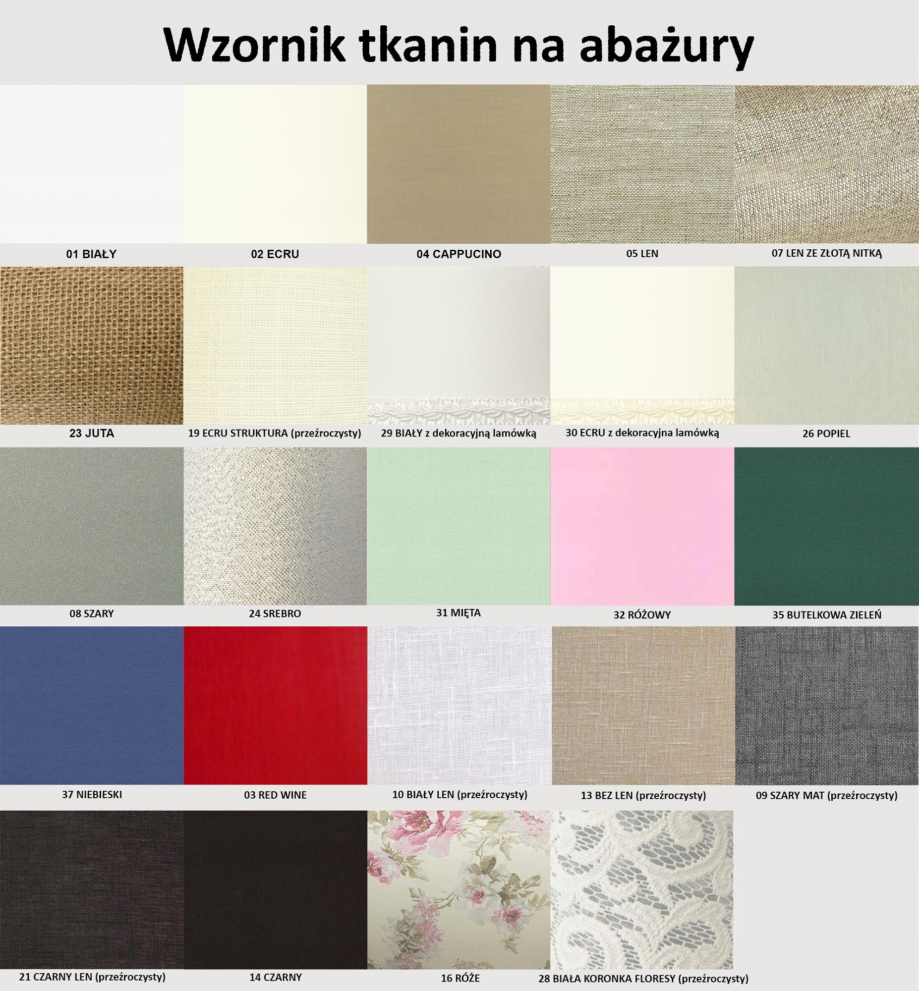 ABAŻUR do lampy kremowy stożek 4S ecru 15/30 wys16 elegancki abażurek ecrii Gwint żarówki E27
