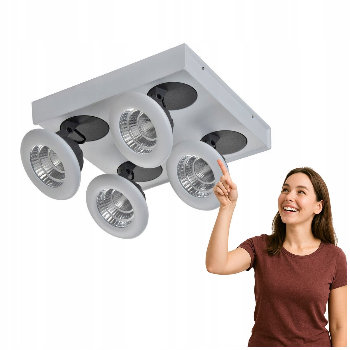 Reflektorová lampa Catalina 4-LED pro moderní interiéry Italux