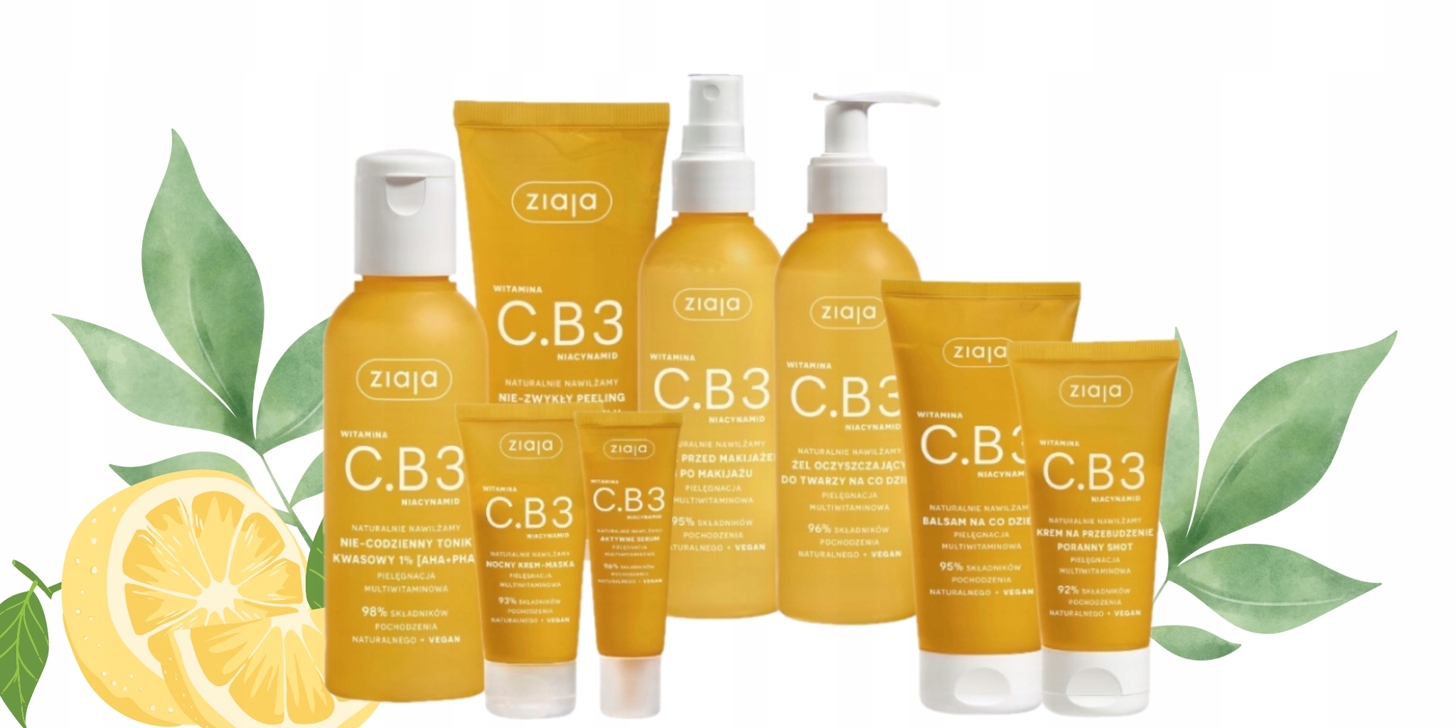 Ziaja Series Vitamin C.B3 nikotinamid Sada 8 kusů